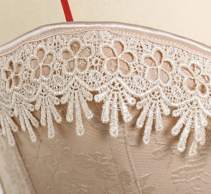 LacyNighty™ Model CT404 LORETTA LACE LINGERIE OVERBUST CORSET