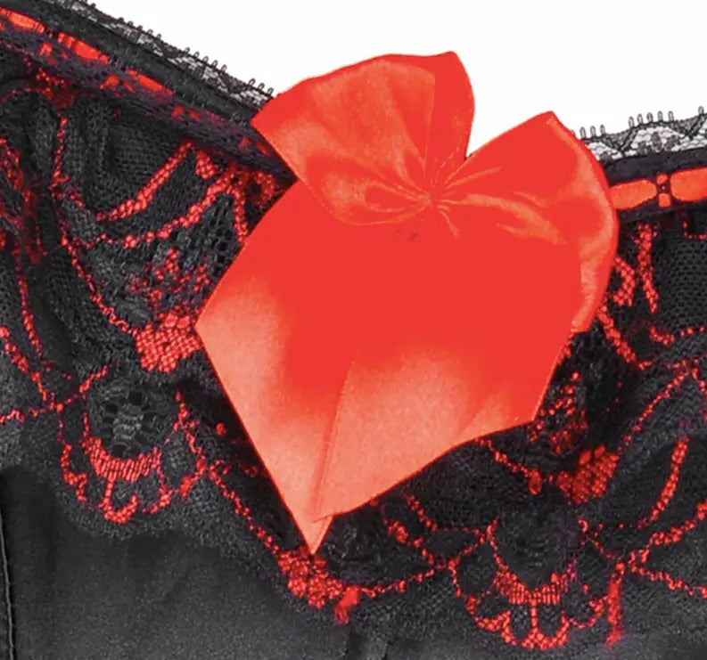 LacyNighty™ Model CT412 LORETTA LACE LINGERIE OVERBUST CORSET