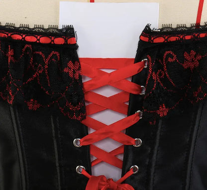 LacyNighty™ Model CT412 LORETTA LACE LINGERIE OVERBUST CORSET