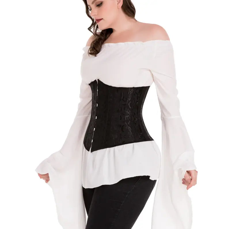 LacyNighty™ Model UC606 LORETTA LACE LINGERIE Underbust Corset