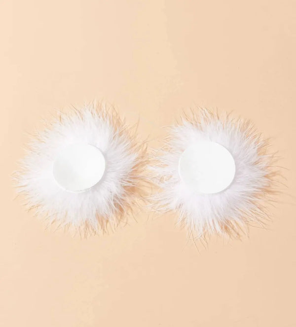 LacyNighty™ Faux Fur Pasties Lavah Intimates pasties