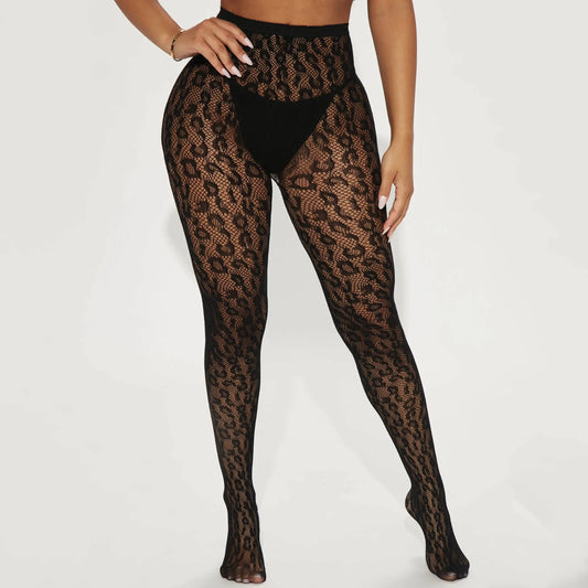 Leopard Sheer Tights Lavah Intimates
