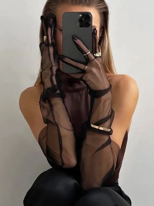 LacyNighty™ Lotus Gloves Lavah Intimates