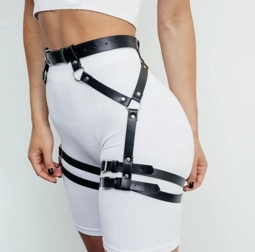 LacyNighty™ Croft Leather Garter Lavah Intimates