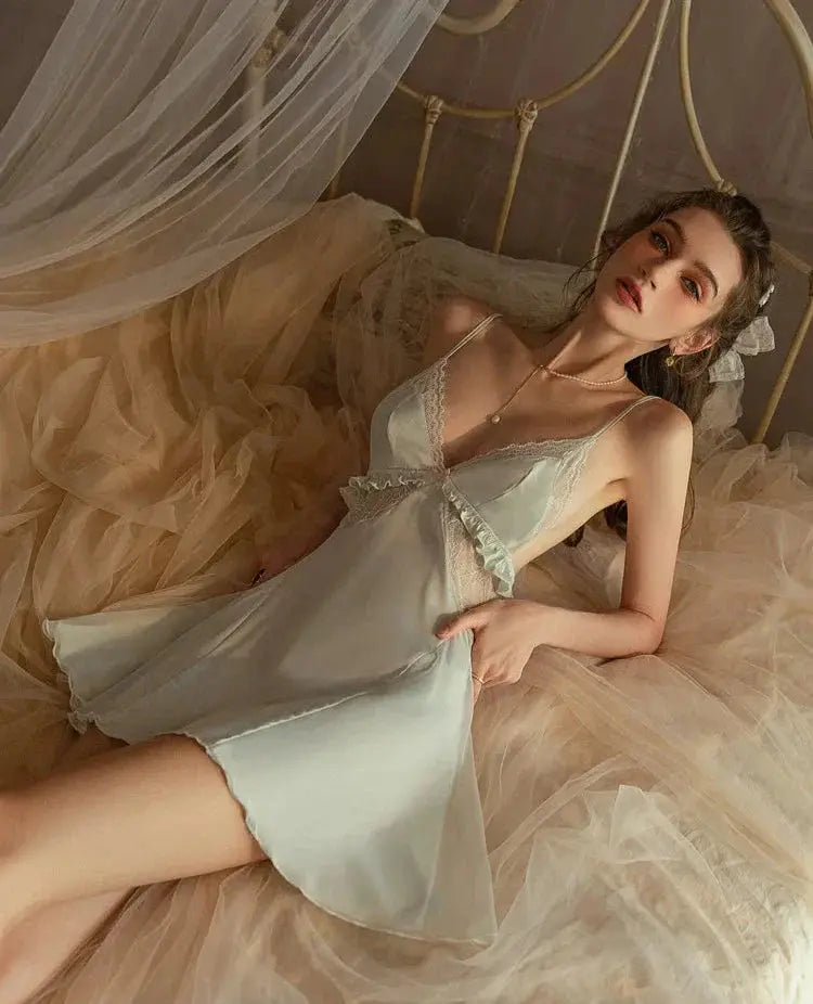 Heart of Glass Nightdress LacyNighty Sleeping Wear