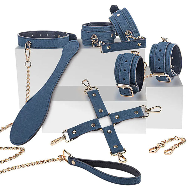 LacyNighty™ Blue Dream 6-Piece Set Lavah Intimates harness
