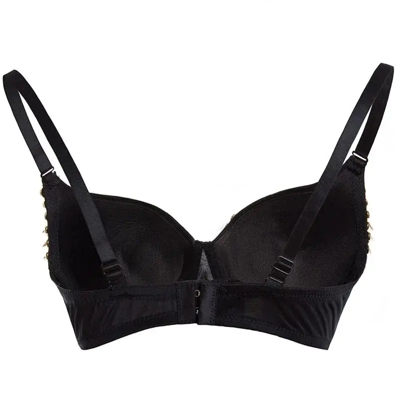 Metal Skeleton Bra Lacy Other