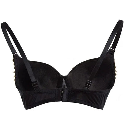 Metal Skeleton Bra Lacy Other