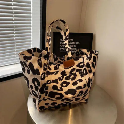 Oversized Leopard Print Shoulder Bag Lacy0301 Other