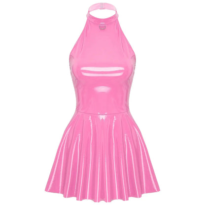 Wetlook Leather Dress Lacy0301 Other