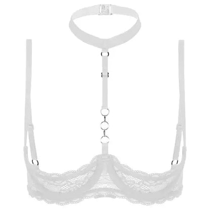 LacyNighty™ Halter Neck Open Bra GHALLAS Other