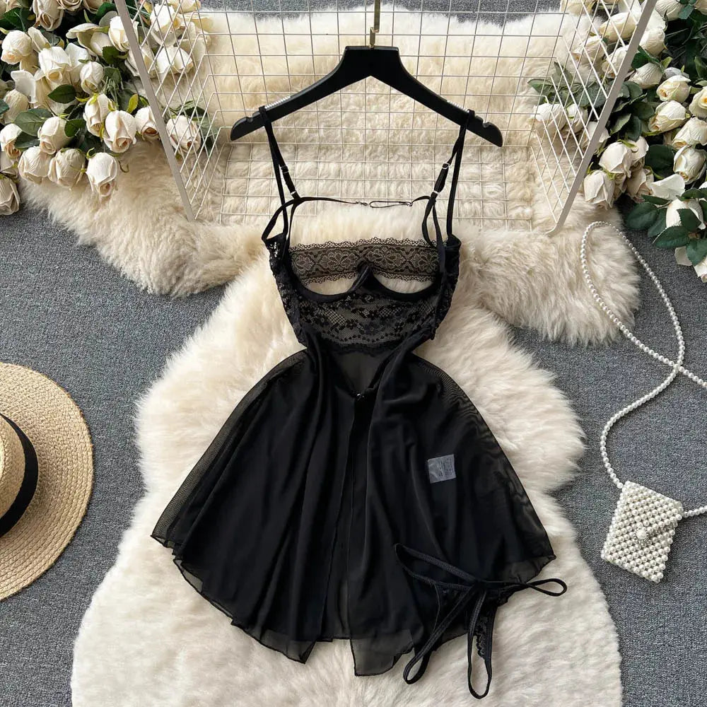 Time Of Love Nightdress LacyNighty Sleeping Wear