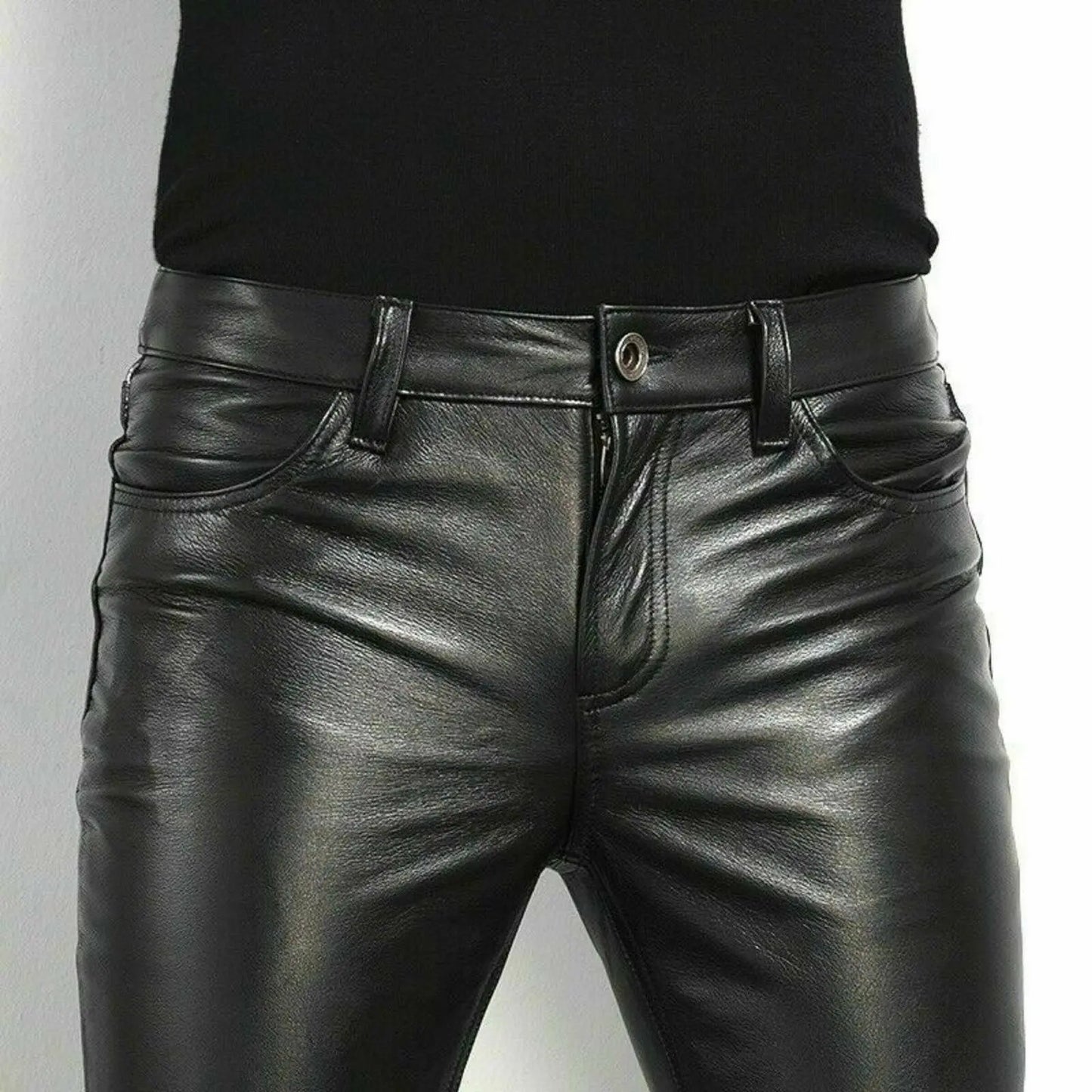 Men Leather Pants Lacy0301Goth Home