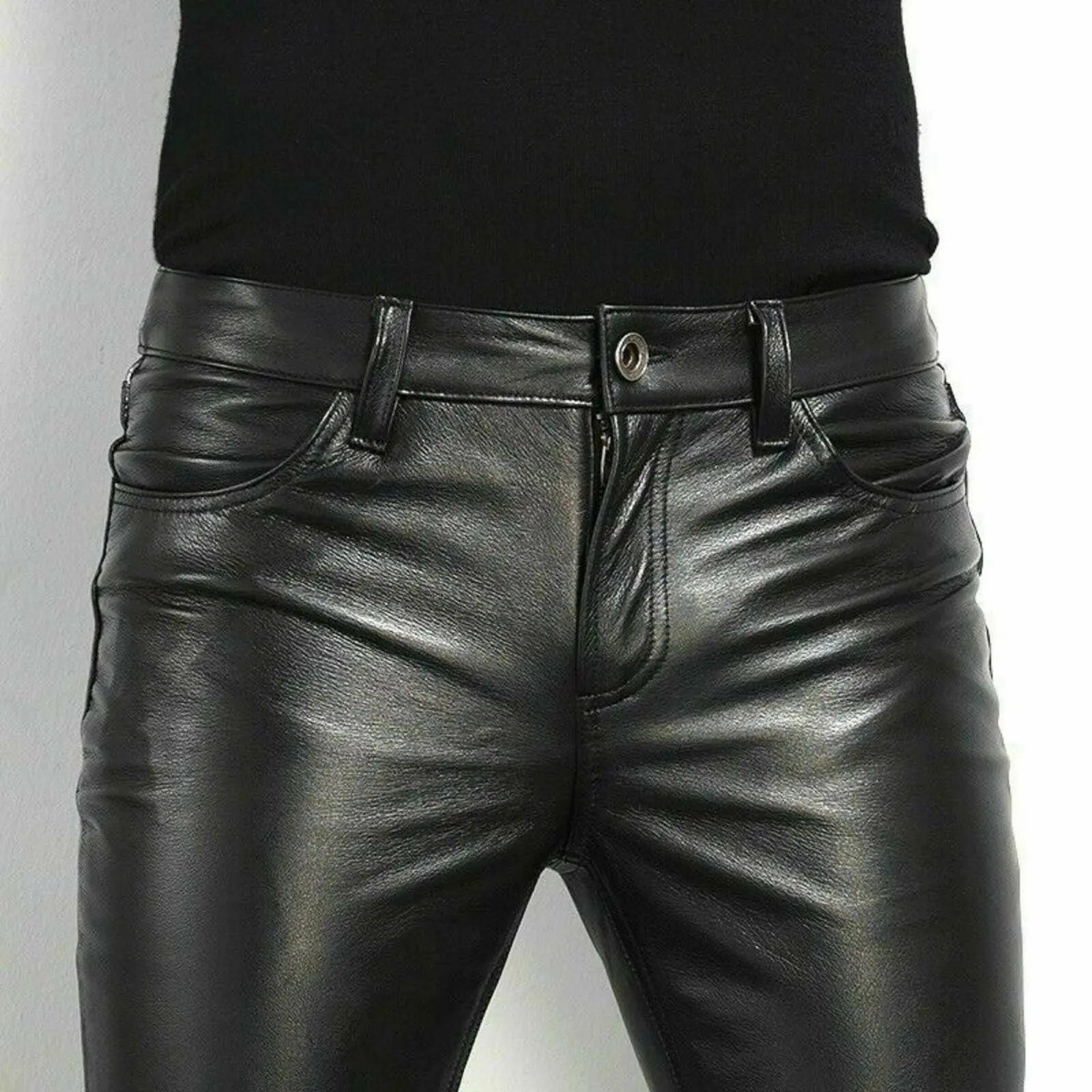 Men Leather Pants Lacy0301Goth Home
