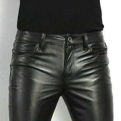 Men Leather Pants Lacy0301Goth Home