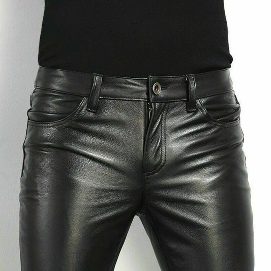 Men Leather Pants Lacy0301Goth Home