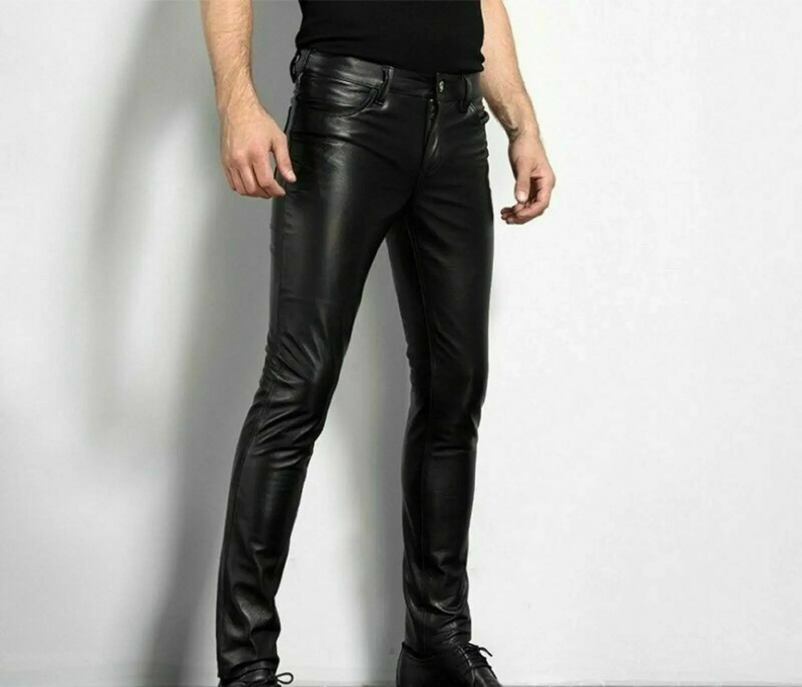 Men Leather Pants Lacy0301Goth Home