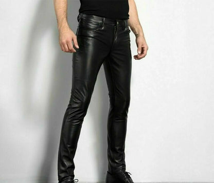 Men Leather Pants Lacy0301Goth Home
