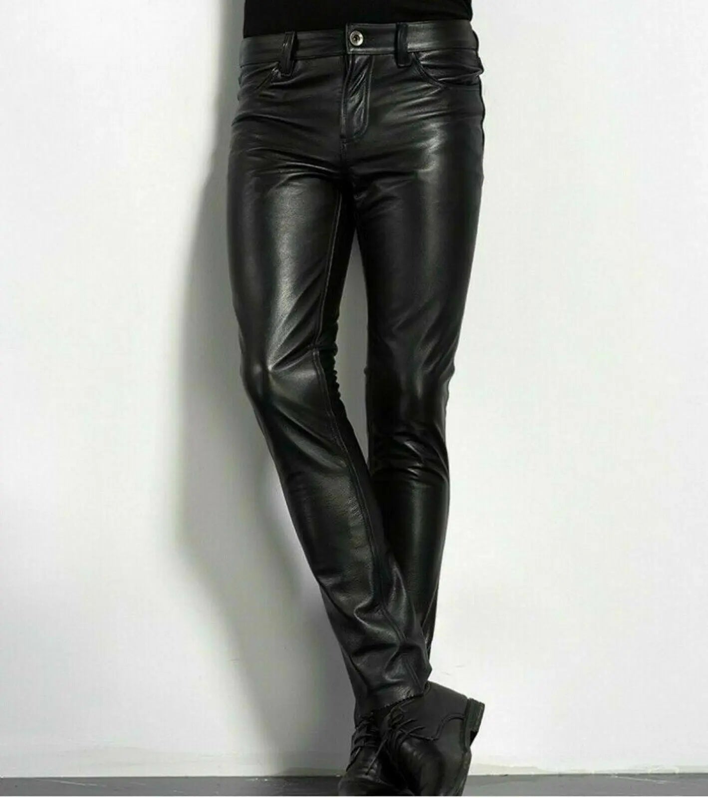 Men Leather Pants Lacy0301Goth Home