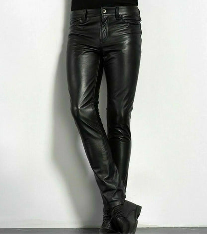 Men Leather Pants Lacy0301Goth Home
