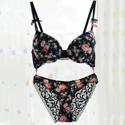 Classic Flower Bra Sets DKGEA Official Store Lingerie & Intimates