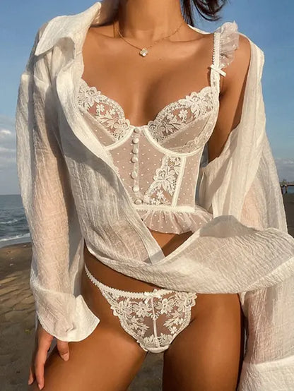 How It Goes Bra Set CINOON Official Store Lingerie & Intimates