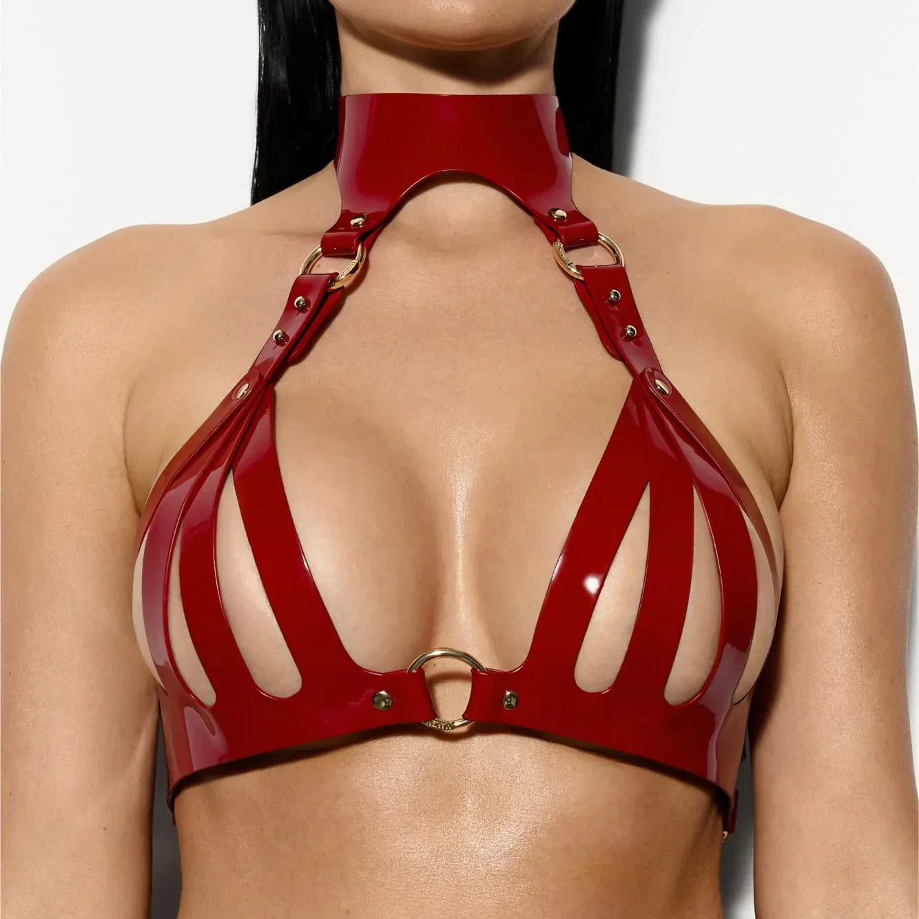 Faux Leather Lingerie Set Gothyx H lingerie