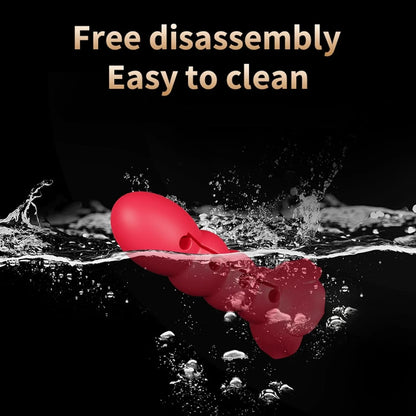 💥2026, Roselle - BDSM Multi-section Rose Ball Gag, Adjustable Silicone Mouth Gag For Couple Bondage Training