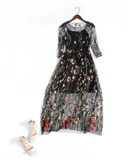 EMBROIDERY PARTY DRESS Lacy0301Goth