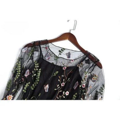 EMBROIDERY PARTY DRESS Lacy0301Goth