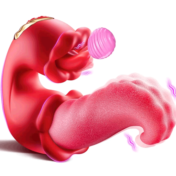 Oralix LICKORA lifelike tongue vibrator in motion