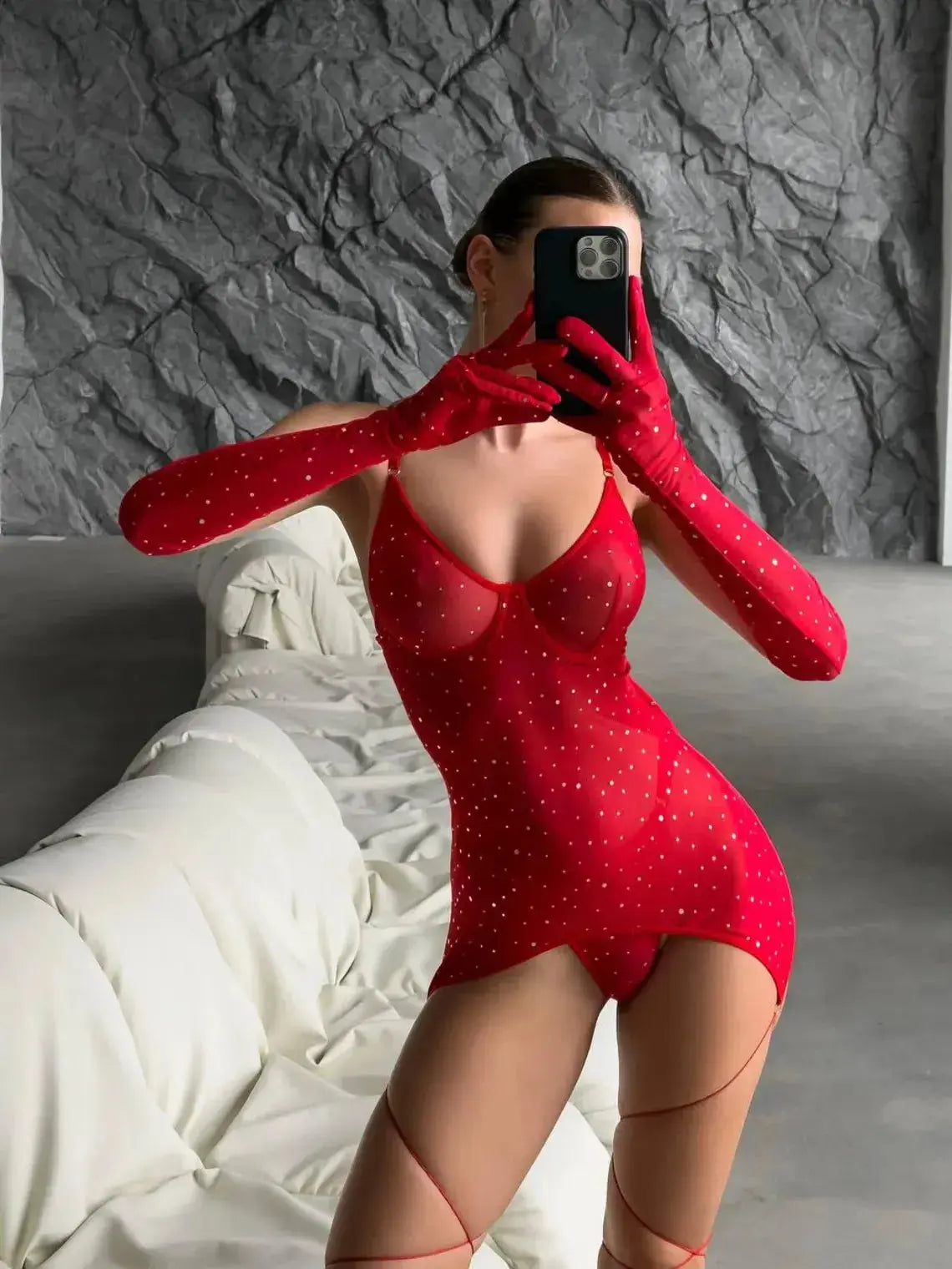 Natalia Lingerie Set Lacy Nighty