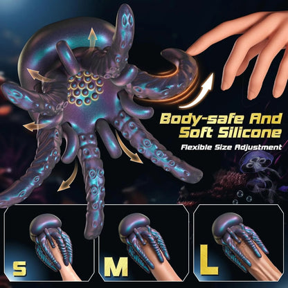 2025 Men's Fun Jellyfish Vibrator👑 10 intense vibration, waterproof