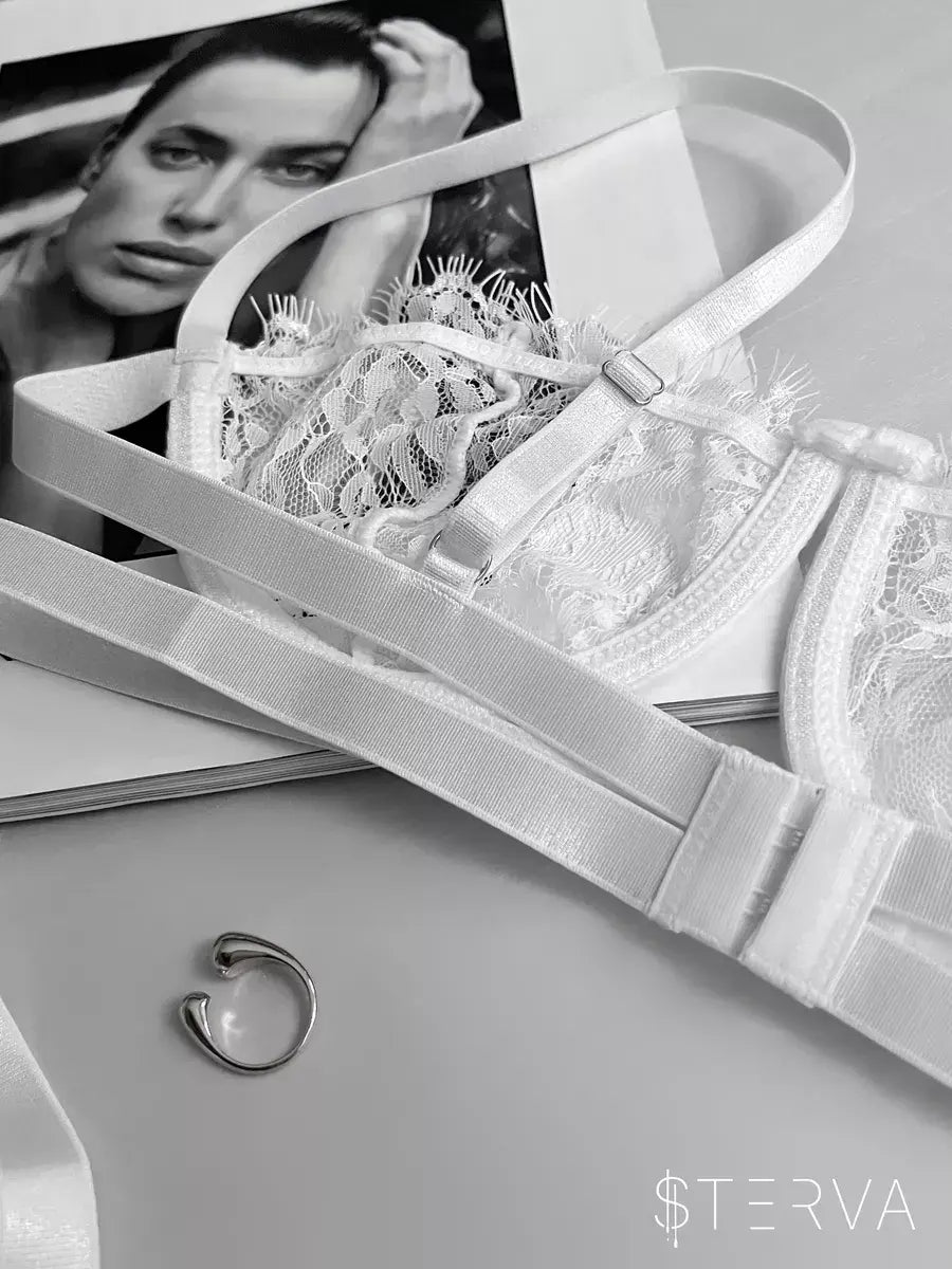 LacyNighty™ Lace Fairy Embroidery Push-Up Lingerie Set Lacy Nighty Lingerie Set