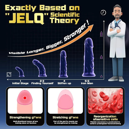 2025 Men's Fun Jellyfish Vibrator👑 10 intense vibration, waterproof