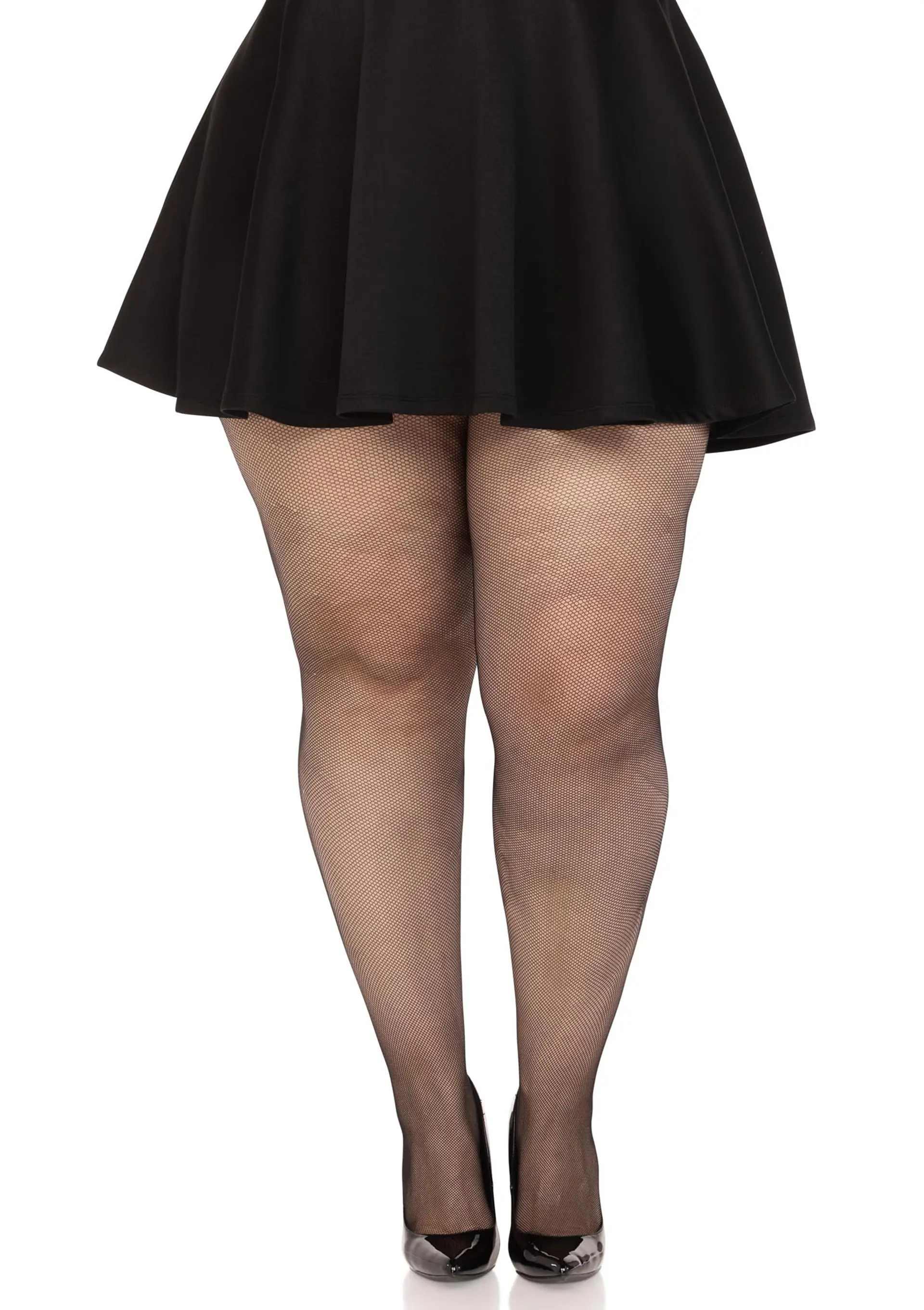 LacyNighty™ Plus Elastane Micro Net Tights Leg Avenue Hosiery