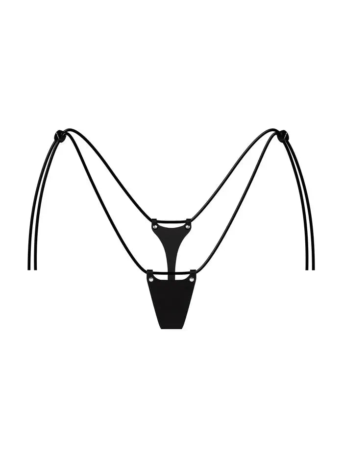 Petit Bikini Thong Baby turns Blue Vegan Harnesses