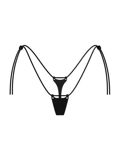 Petit Bikini Thong Baby turns Blue Vegan Harnesses