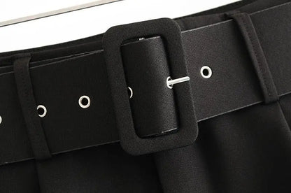 Office Lady Suit Pants with Belt Lacy0301Goth