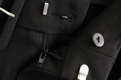 Office Lady Suit Pants with Belt Lacy0301Goth