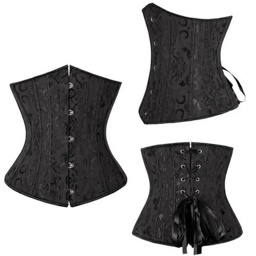 LacyNighty™ Model UC606 LORETTA LACE LINGERIE Underbust Corset