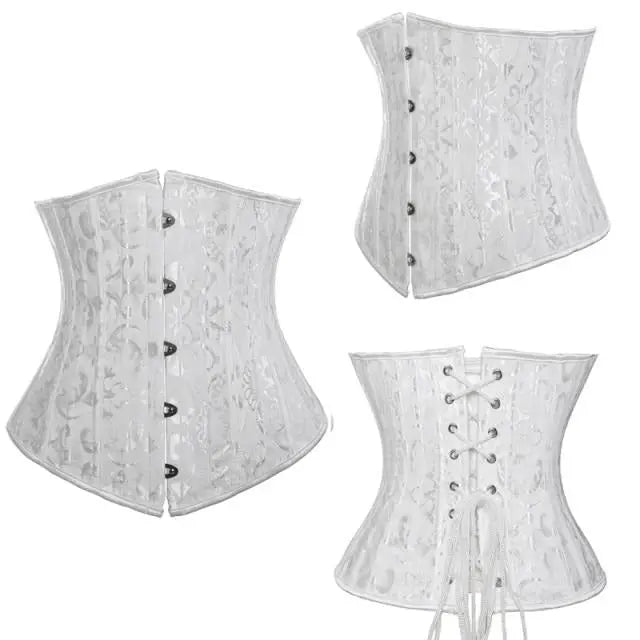 LacyNighty™ Model UC606 LORETTA LACE LINGERIE Underbust Corset