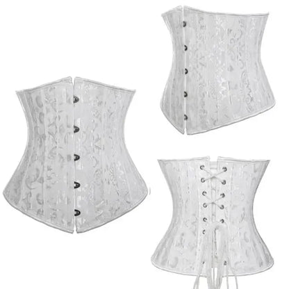LacyNighty™ Model UC606 LORETTA LACE LINGERIE Underbust Corset