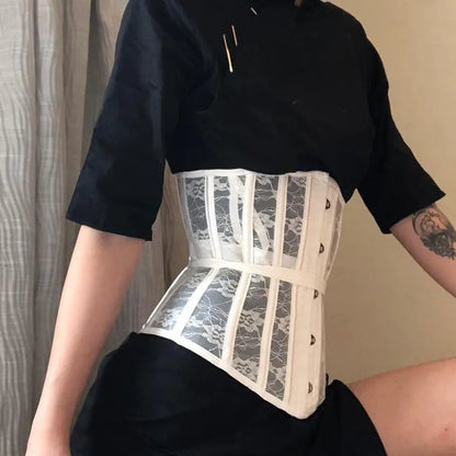 LacyNighty™ Model UC616 LORETTA LACE LINGERIE Underbust Corset