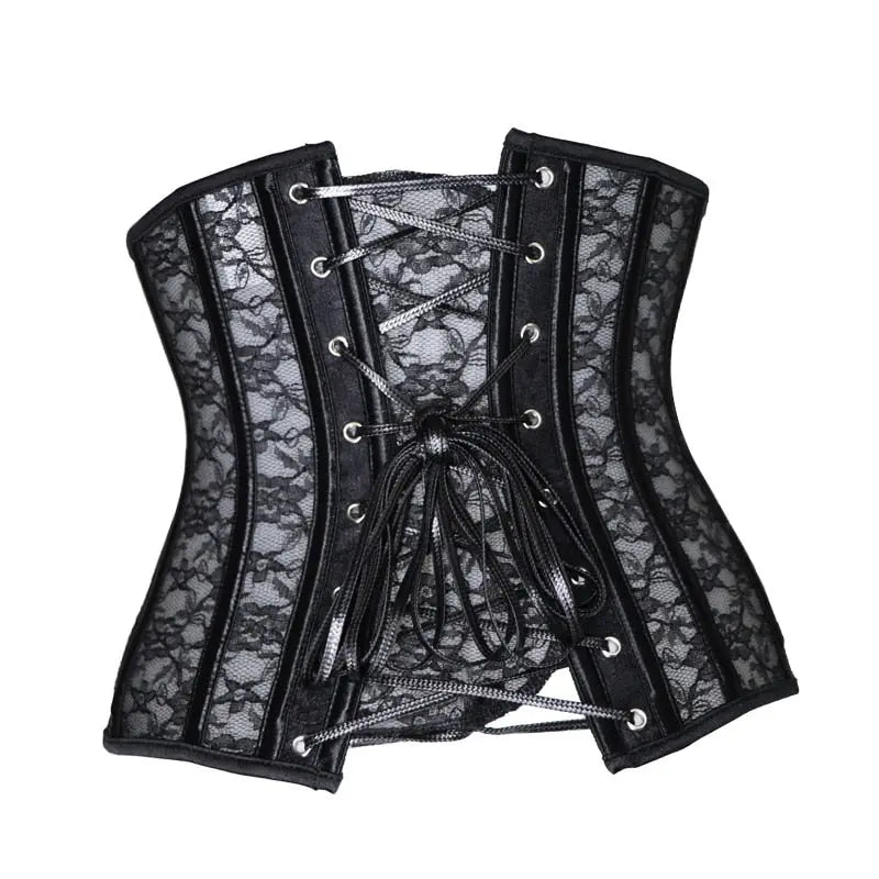 LacyNighty™ Model UC616 LORETTA LACE LINGERIE Underbust Corset
