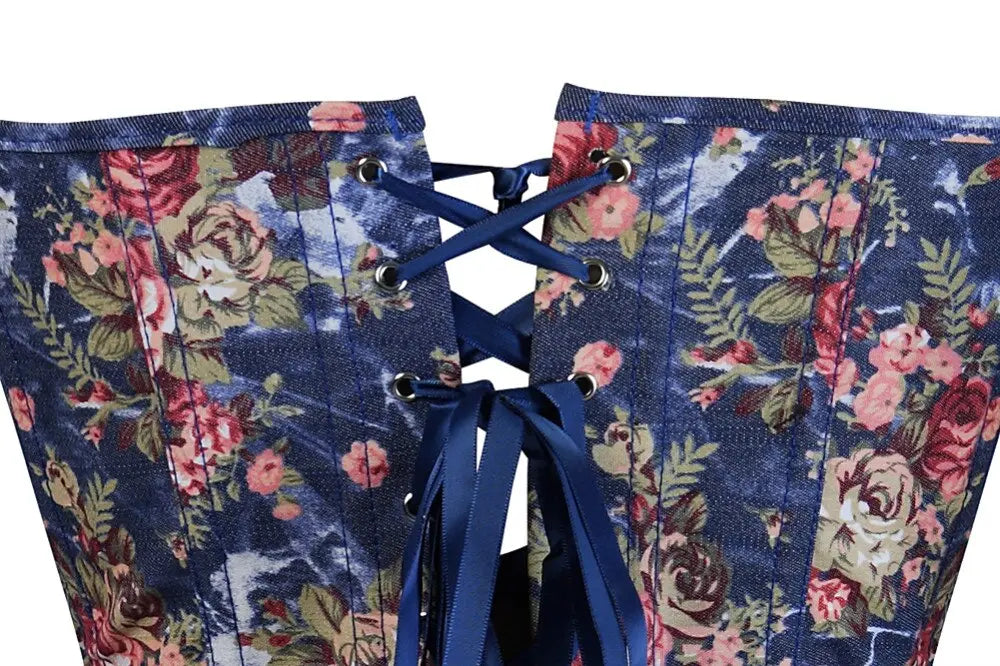 LacyNighty™ Model CT446 LORETTA LACE LINGERIE OVERBUST CORSET