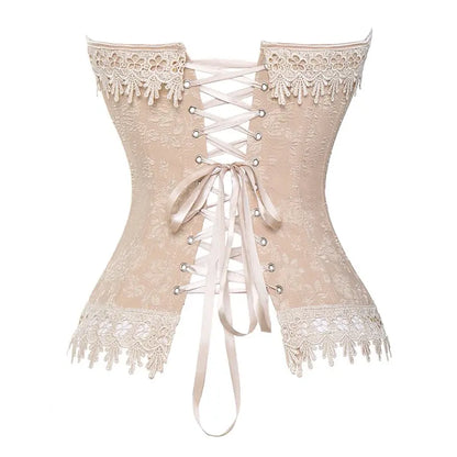 LacyNighty™ Model CT404 LORETTA LACE LINGERIE OVERBUST CORSET