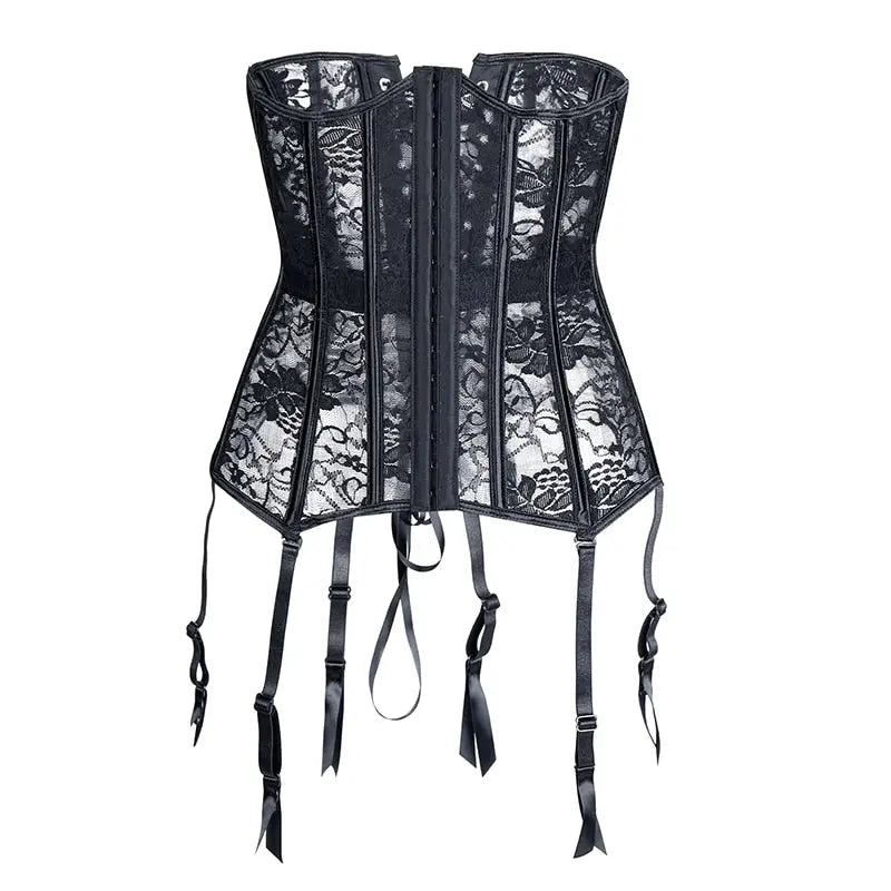 LacyNighty™ Model UC604 LORETTA LACE LINGERIE Underbust Corset