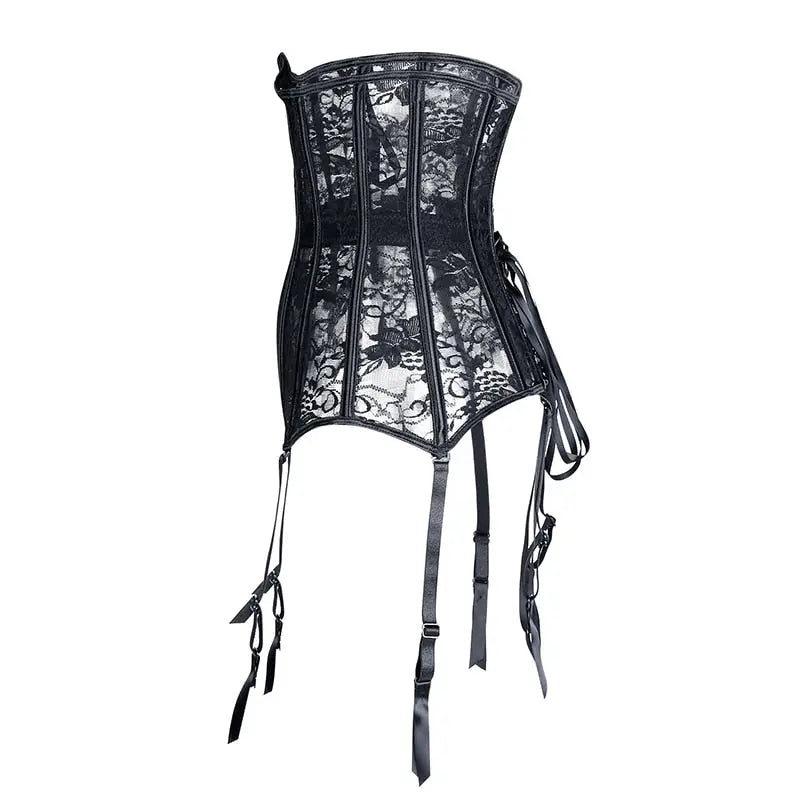 LacyNighty™ Model UC604 LORETTA LACE LINGERIE Underbust Corset