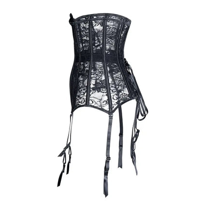 LacyNighty™ Model UC604 LORETTA LACE LINGERIE Underbust Corset